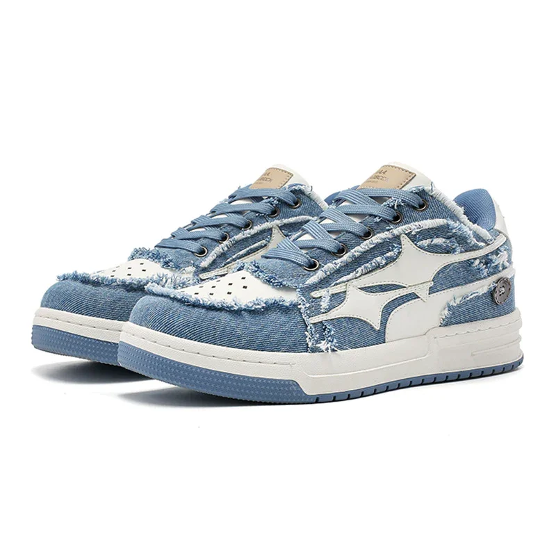 Image of Urban High Street Star Embroidery Casual Sneakers