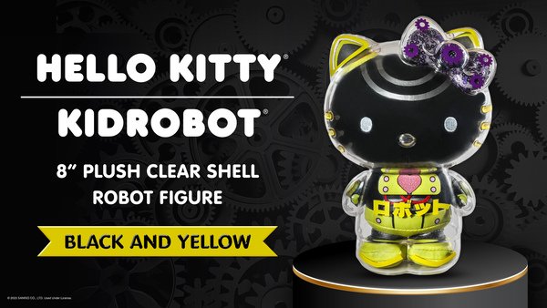 BLACK FRIDAY! HELLO KITTY® 8” PLUSH CLEAR SHELL ROBOT FIGURE - KIDROBOT.COM EXCLUSIVE
