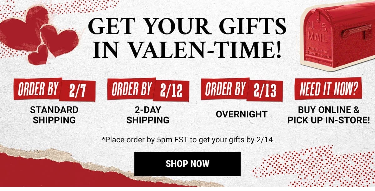 Get Your Gifts In Valen-Time