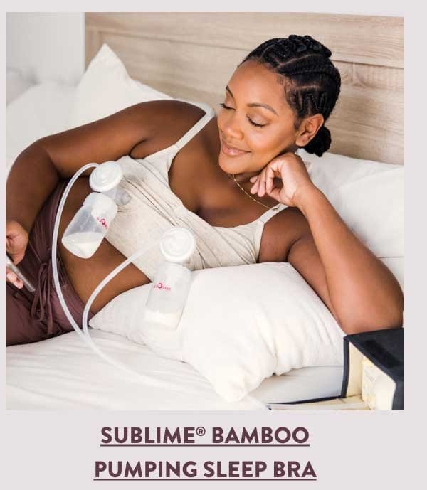 Sublime® Bamboo Hands-Free Pumping Lounge & Sleep Bra