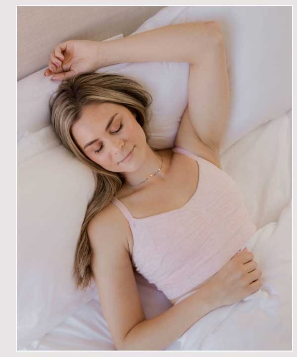 Sublime® Pumping Sleep Bra in Light Pink Heather
