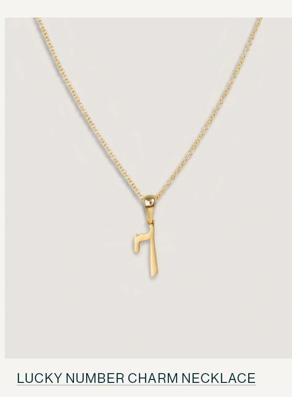 Lucky Number Charm Necklace