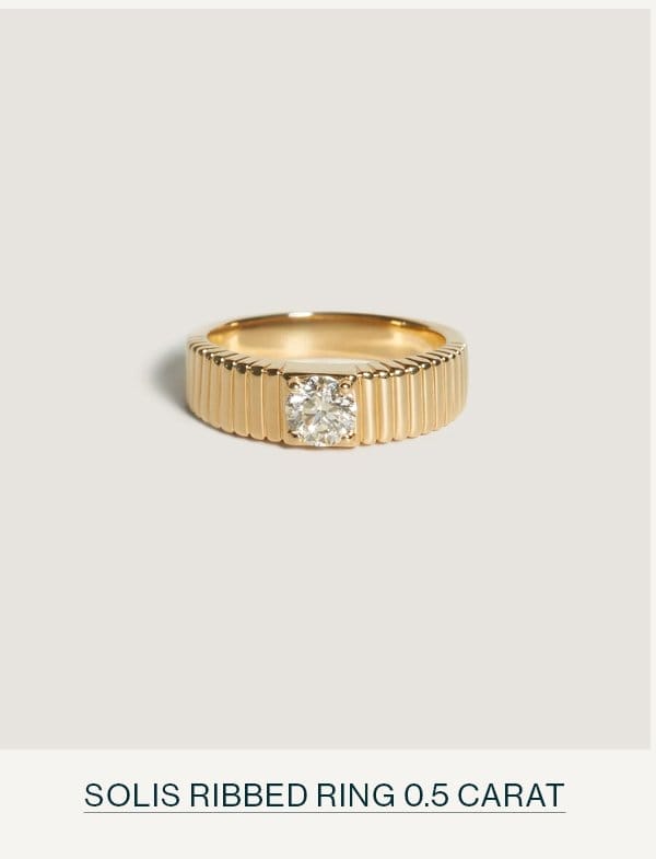 Solis Ribbed Ring 0.5 Carat