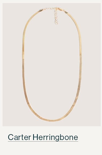 Carter Herringbone Chain Necklace