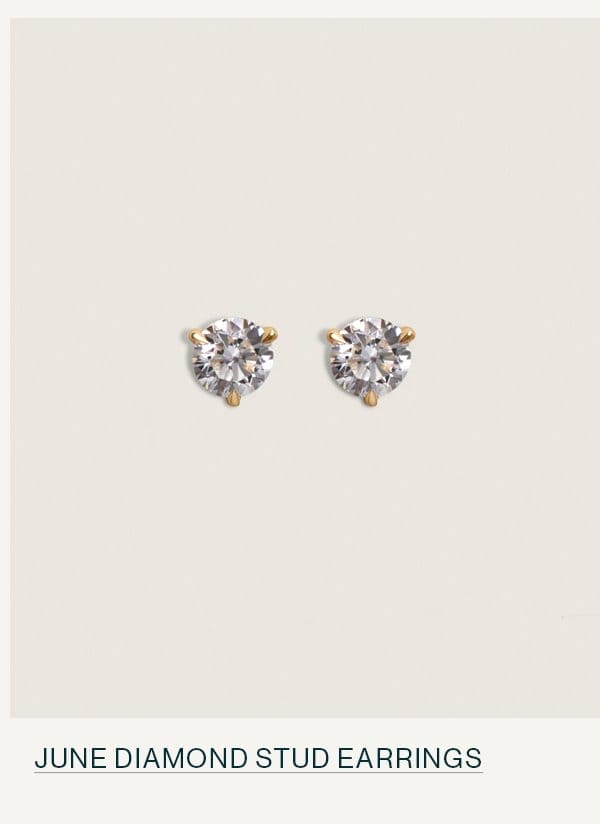 June Diamond Stud Earrings