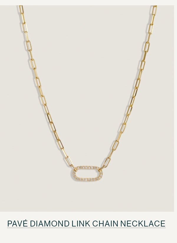 Pavé Diamond Link Chain Necklace