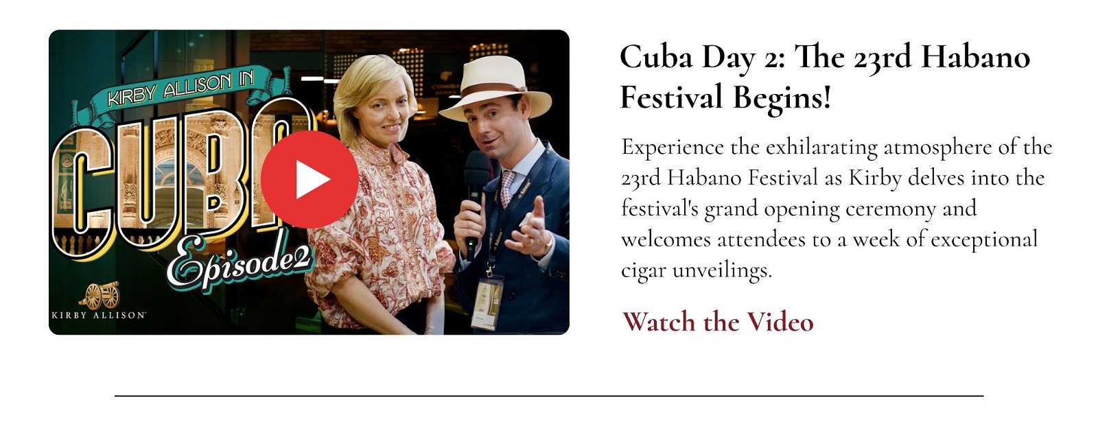 Cuba Day 2: The 23rd Annual Festival del Habanos Begins!