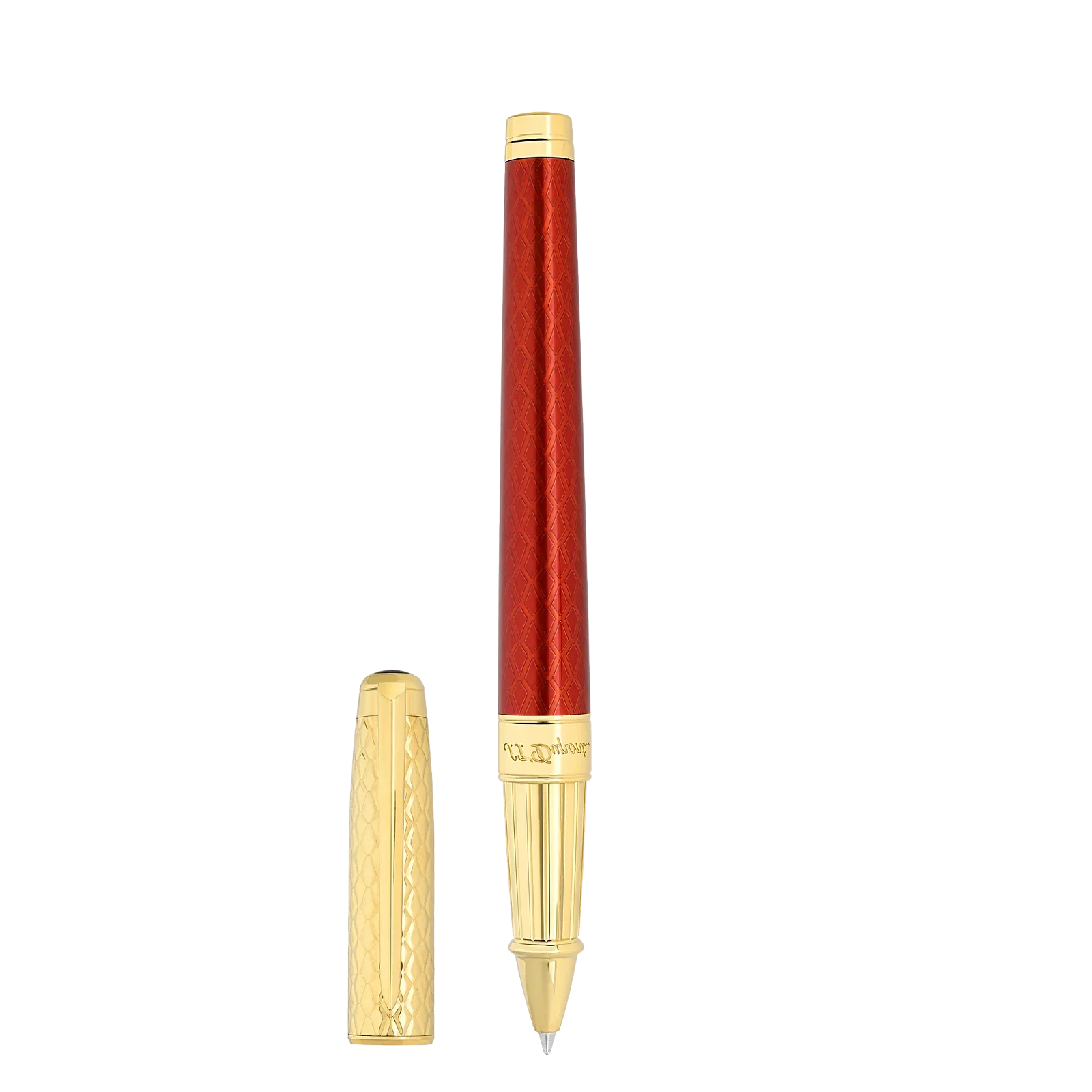 Image of S.T. Dupont Line D Eternity Dragon Rollerball Pen Burgundy