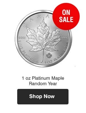 1 oz Platinum Maple Random Year 