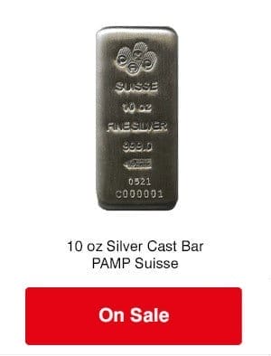 10 oz Silver bar - Pamp Suisse