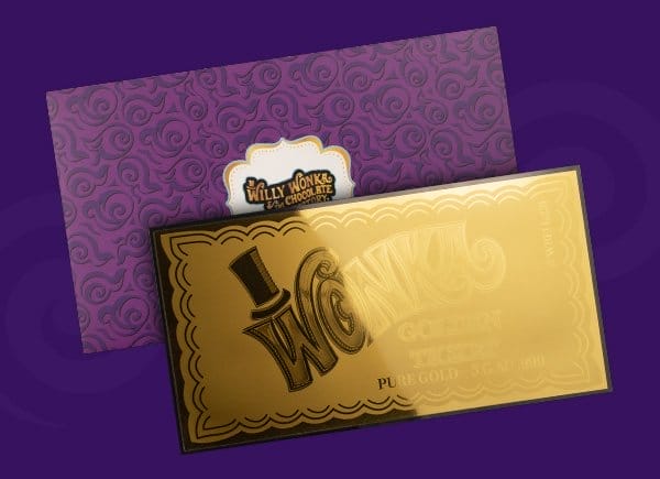 1 oz Silver Willy Wonka® Coin (2024) - Win a 5g Gold Golden Ticket