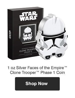 1 oz Silver Faces of the Empire™ Clone Trooper™ 2 Coin