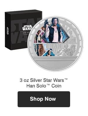 3 oz Silver Star Wars™ Han Solo™ Coin