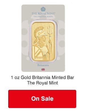 1 oz Gold Britannia Bar - on sale