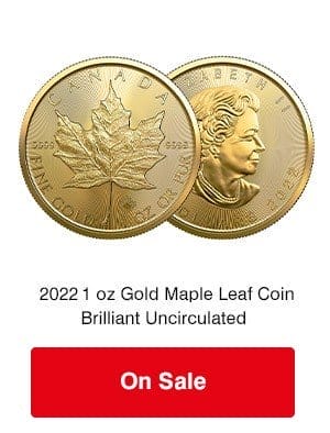 2022 1 oz Gold Maple BU on Sale 