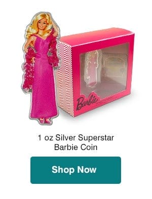 1 oz Silver I Love Barbie™ Superstar Barbie™ Coin (2023)