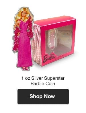 1 oz Silver I Love Barbie™ Superstar Barbie™ Coin (2023)