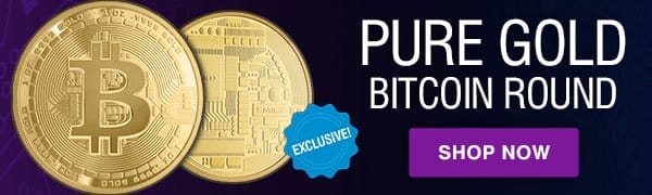 Buy 1 oz Pure Gold Bitcoin Round .9999