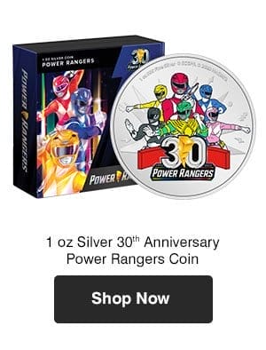 1 oz Silver 30th Anniversary Power Rangers Coin