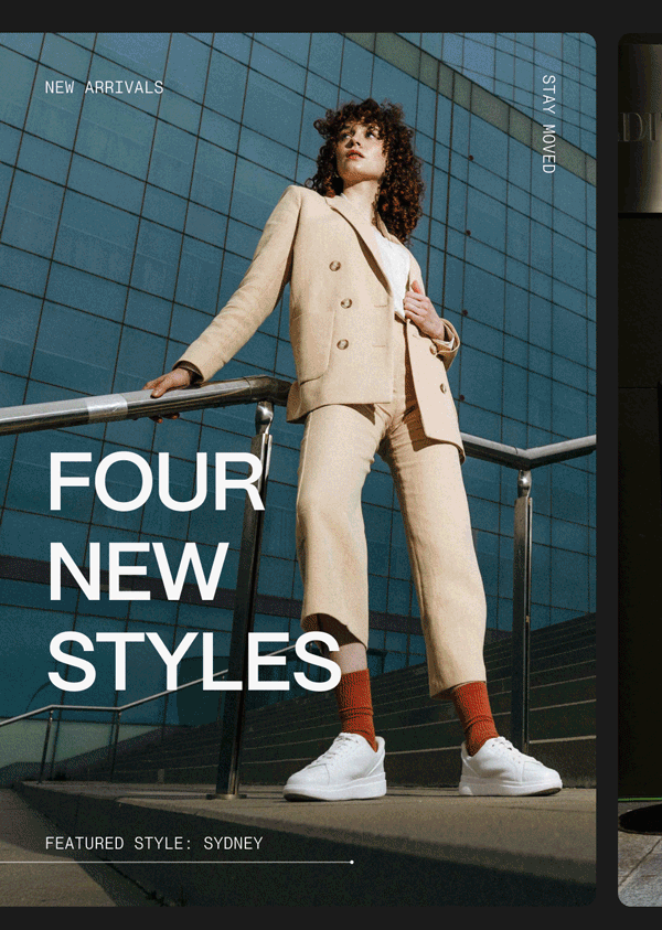 Four new styles. Sydney. Brisbane. Oslo. Sonoma.