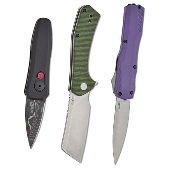 Kershaw Static KVT Flippers and Launch 4, 13 and Livewire Autos