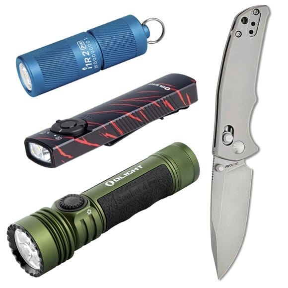 Olight Flashlights, Knives, Pen and Multi-Tool