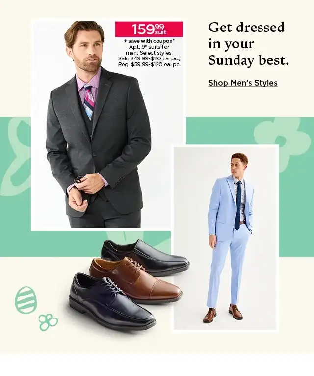 159.99 plus save with coupon on apt 9 suit separates for men. select styles. shop men's styles.