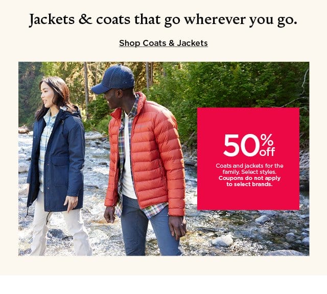 jackets and coats that go wherever you go. shop coats and jackets.