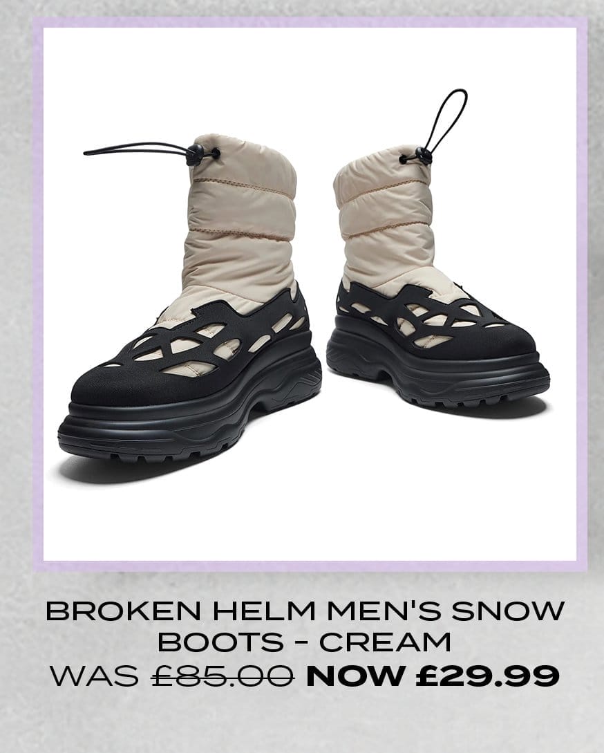 Broken Helm Men's Snow Boots - Cream