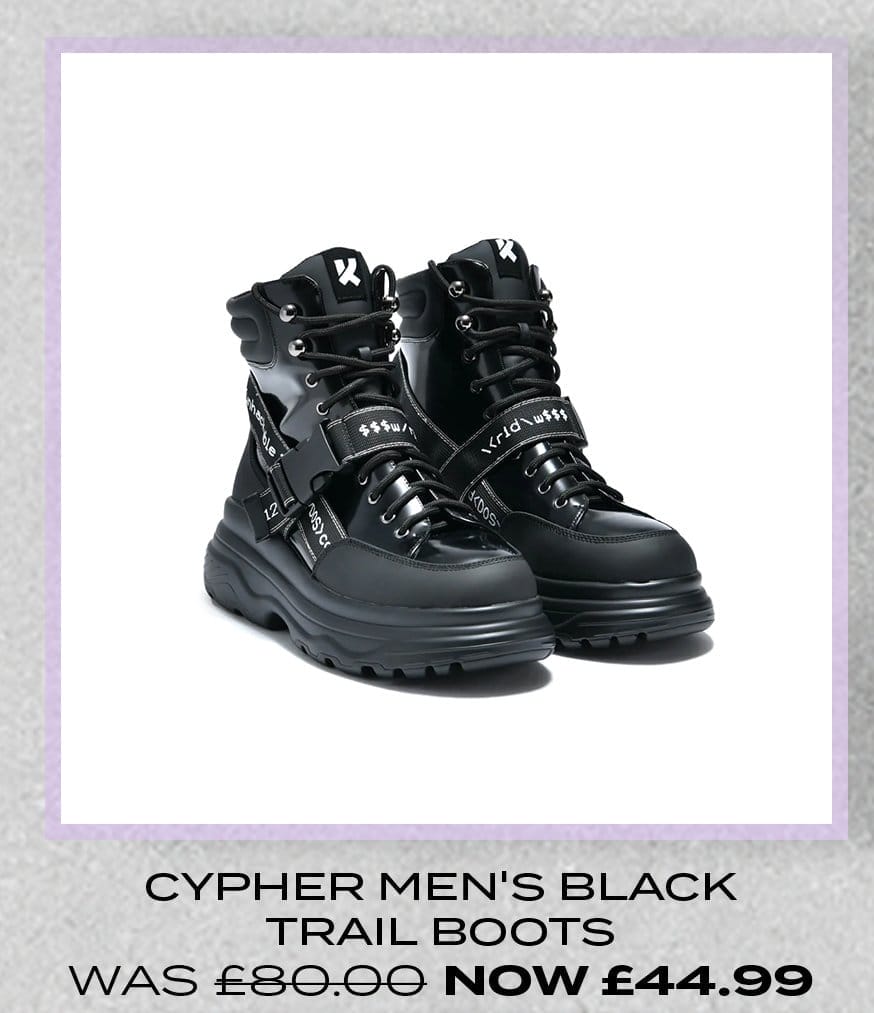 Cypher Men's Black Trail Boots