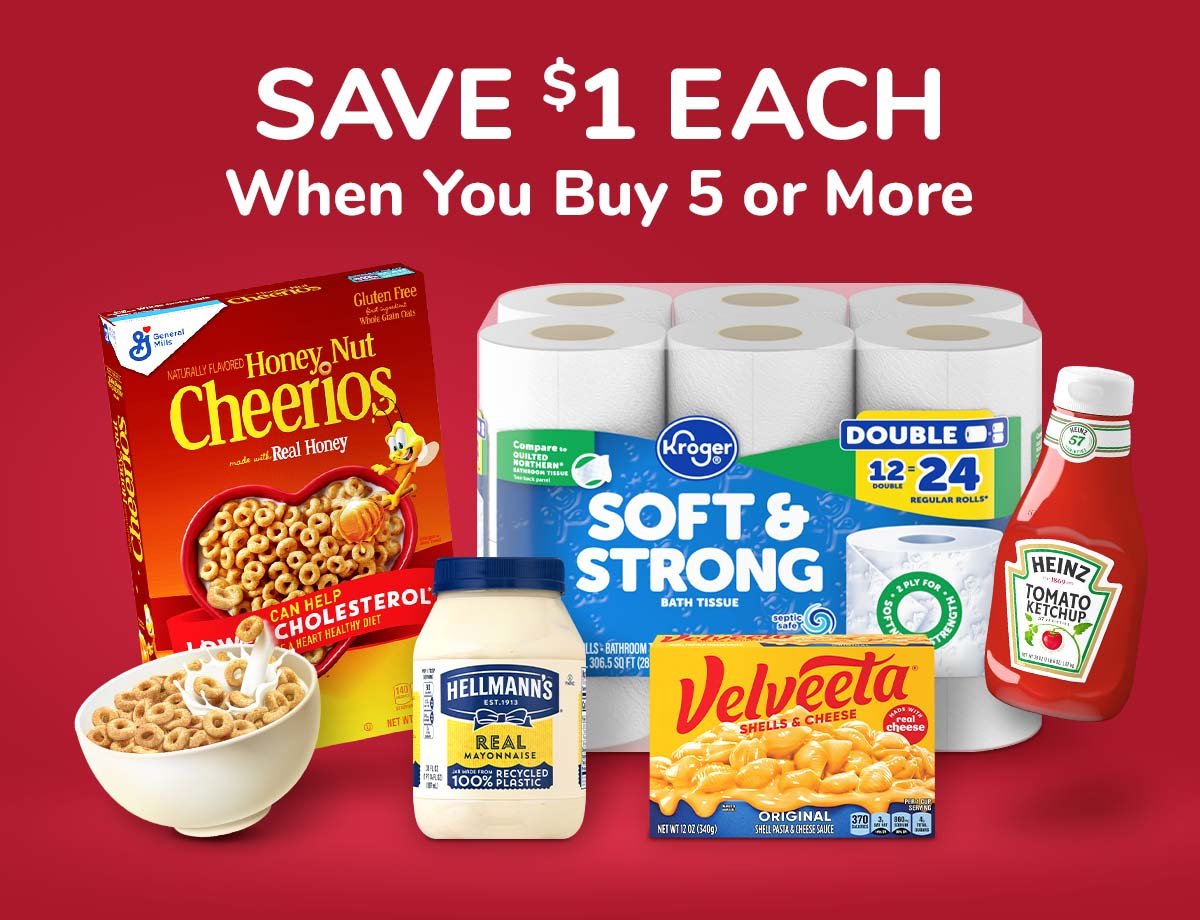 Save \\$1 Each When You Buy 5 or More