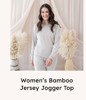 Women's Bamboo Jersey Jogger Top