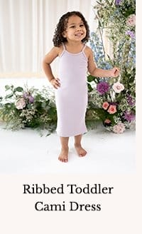 Ribbed Toddler Cami Dress
