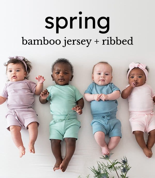 Kyte Baby Spring Bamboo Jersey + Ribbed