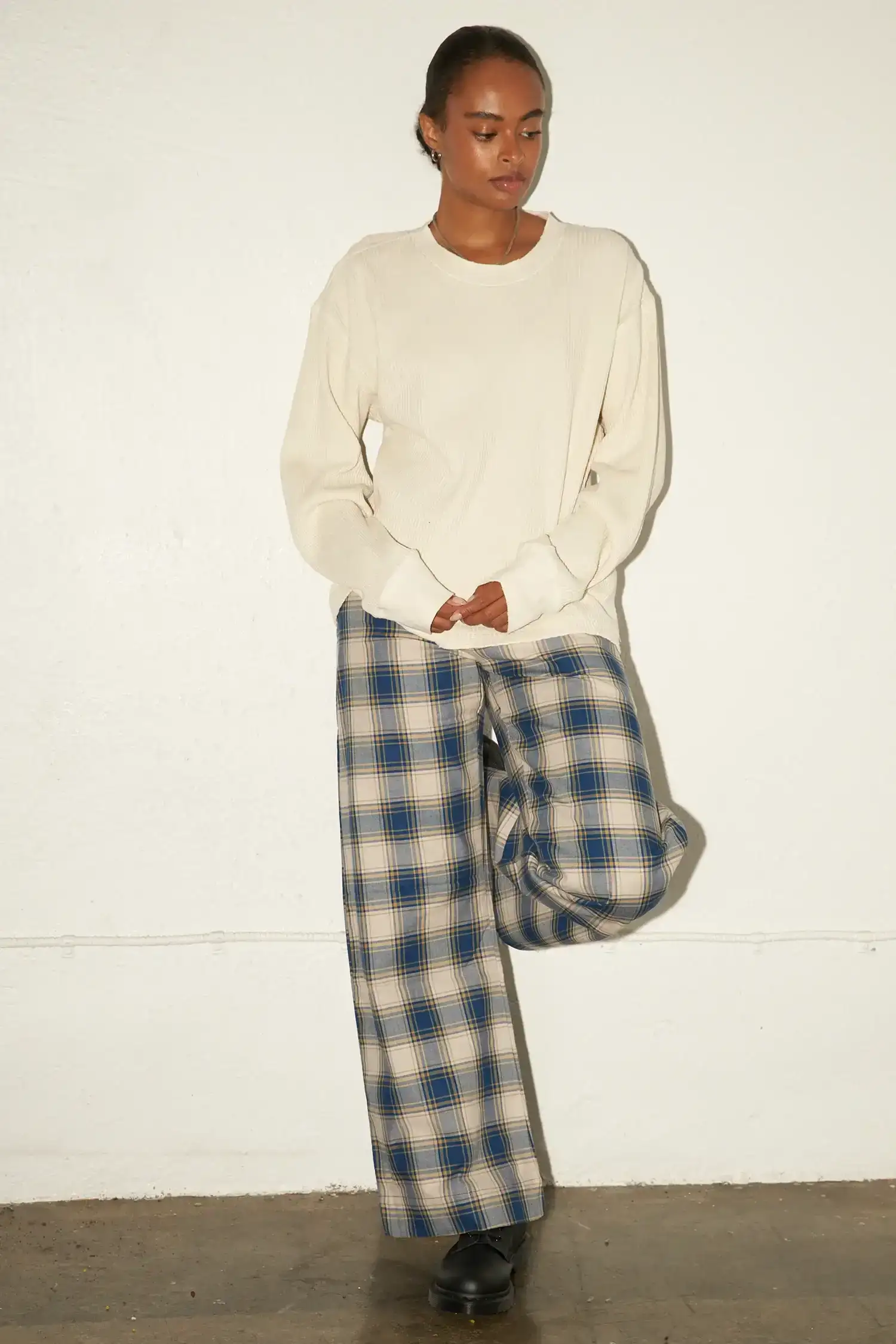 Image of Plaid Trouser