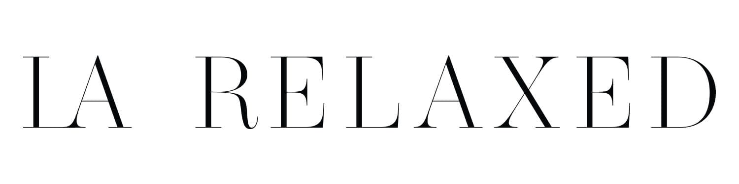 Black and White LA RELAXED logo