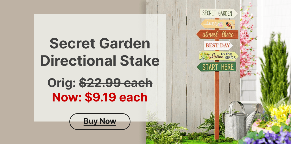 Secret Garden Directional Stake