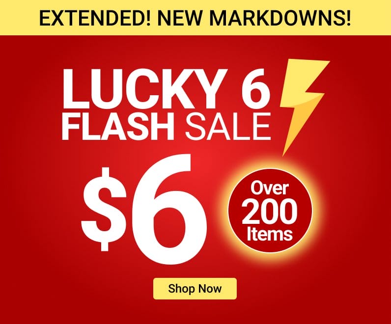 \\$6 Flash Sale