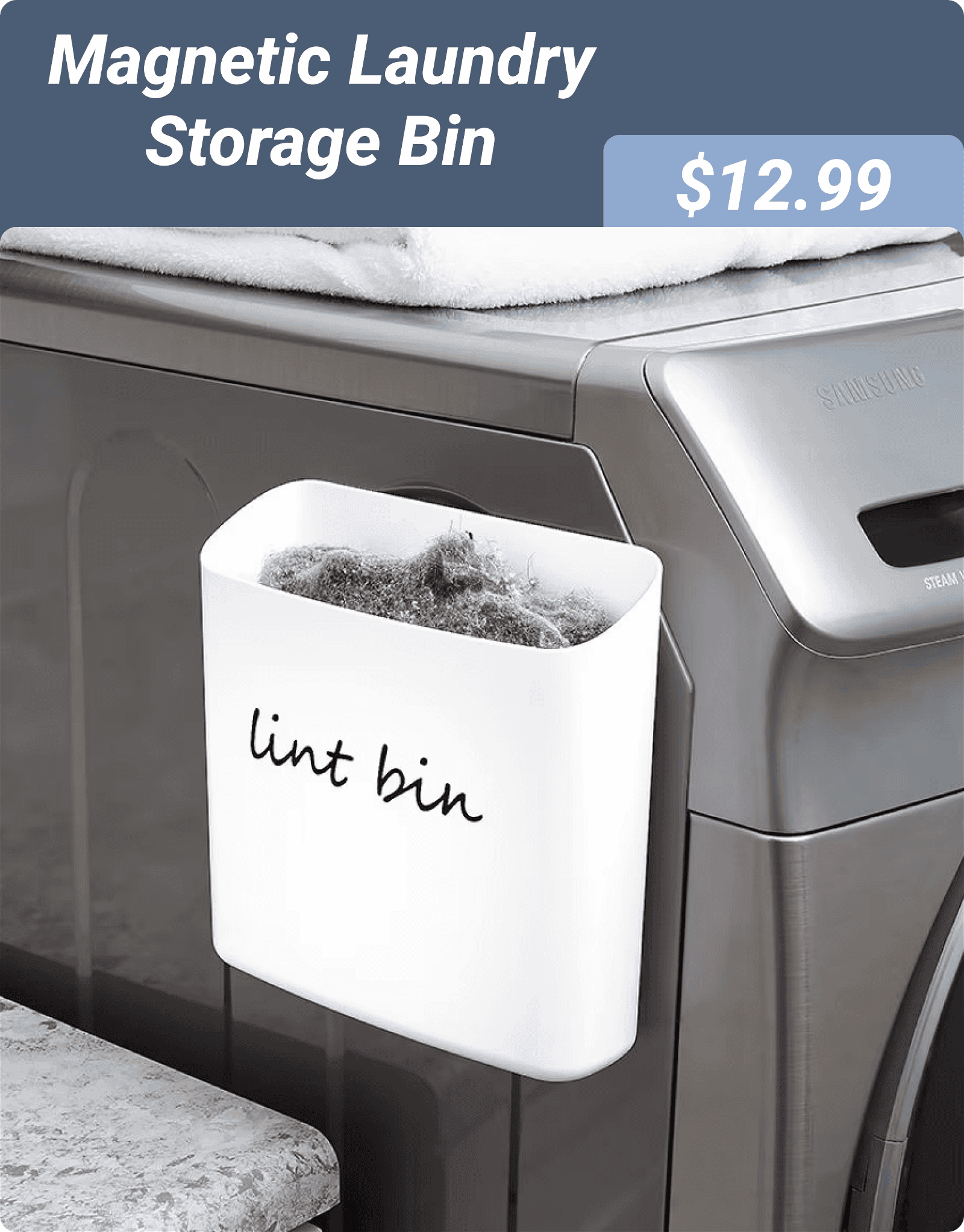 Magnetic Laundry Storage Bin