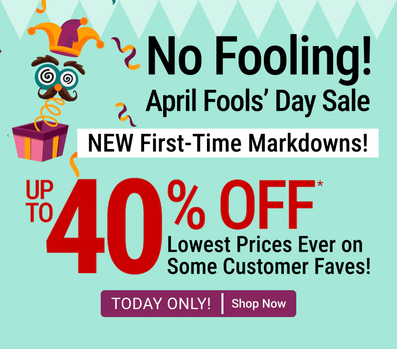 April Fools' Sale