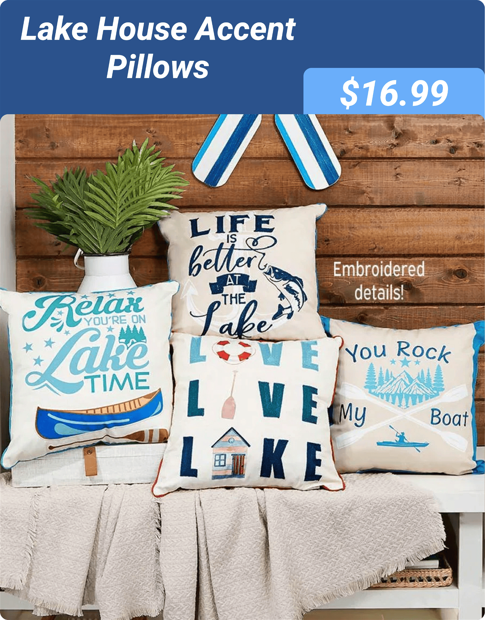 Lake House Accent Pillows