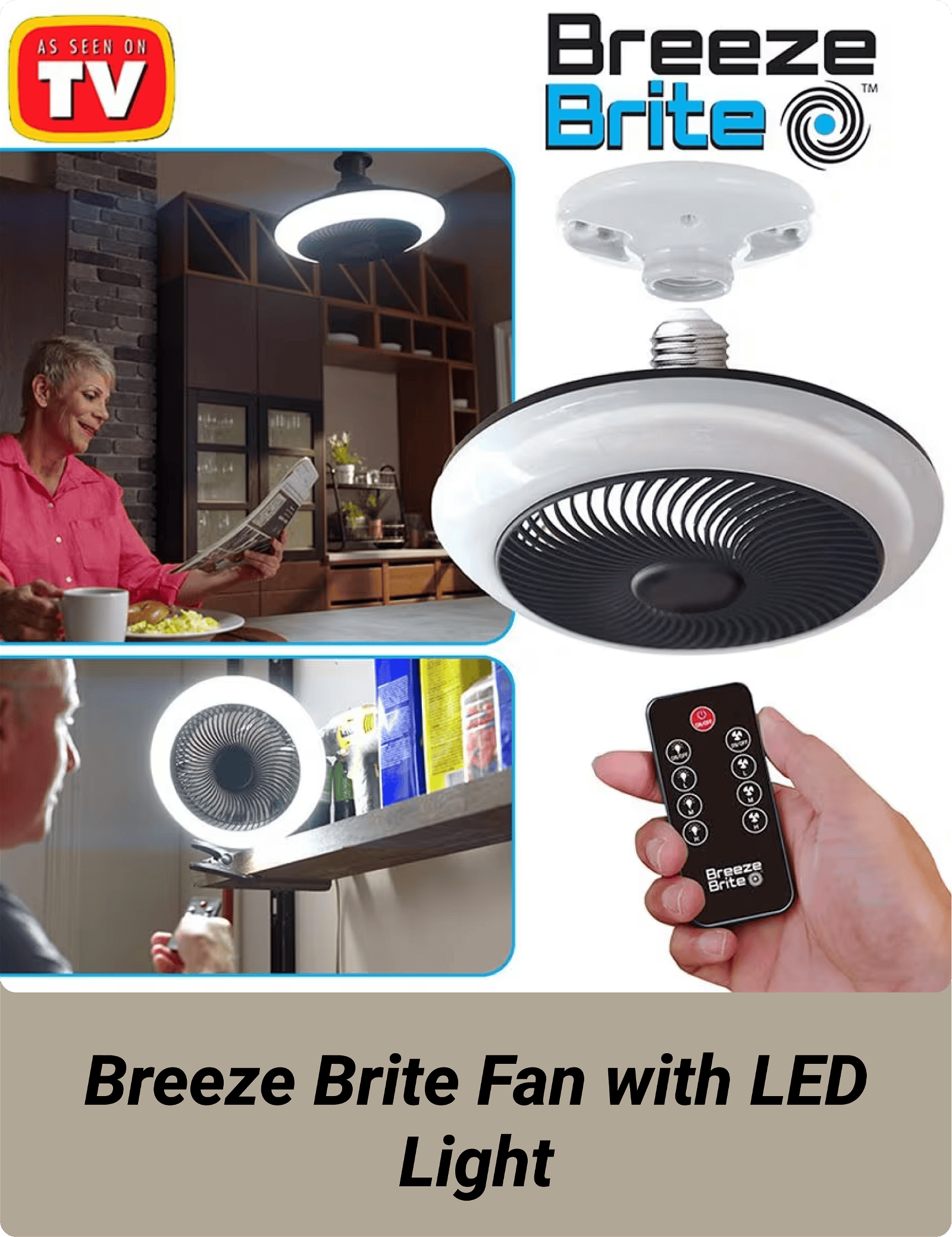 Breeze Brite Fan with LED Light