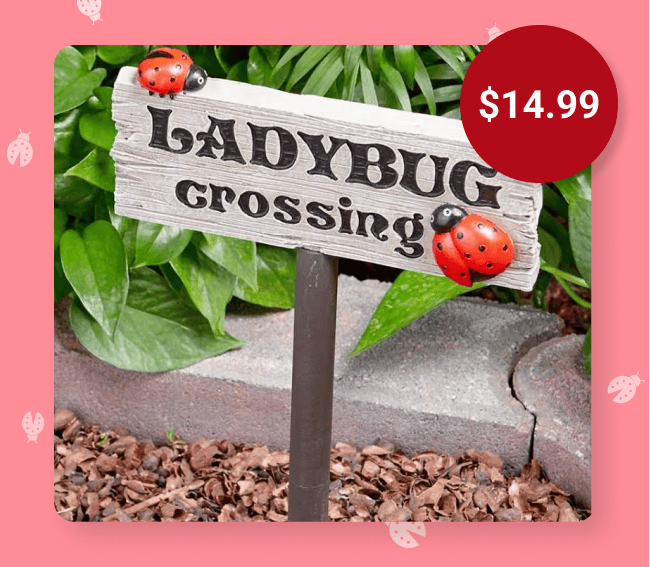 Ladybug or Bee Garden Decor