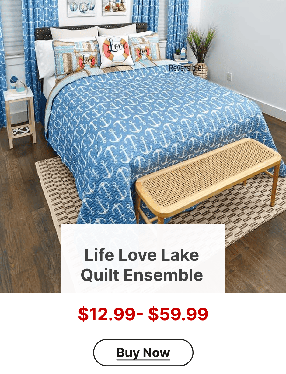 Life Love Lake Quilt Ensemble