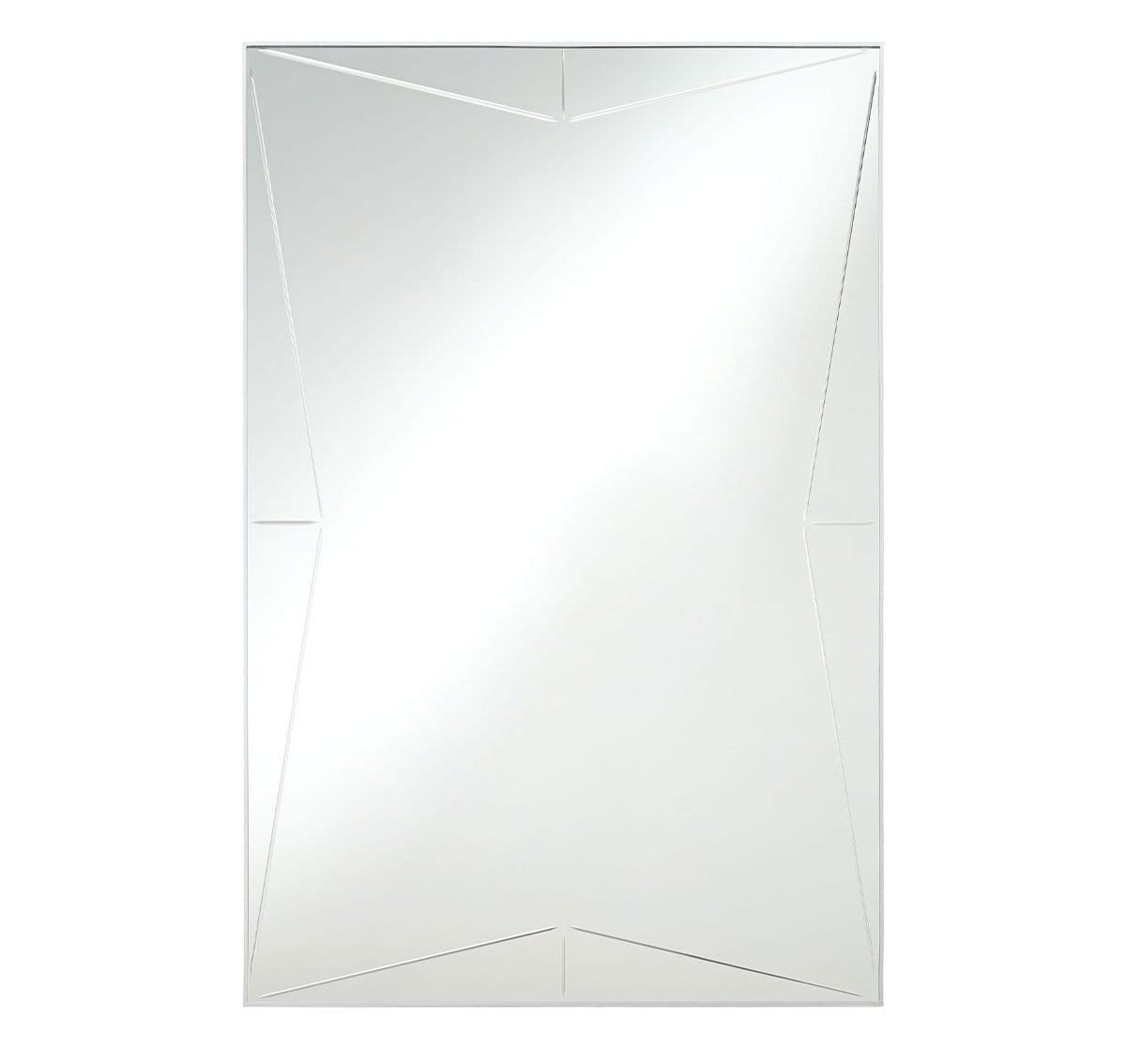 Possini Euro Relevei Silver 26" x 39" Rectangular Wall Mirror