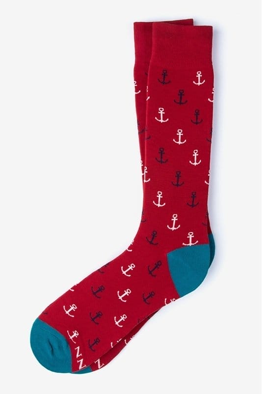 Image of Alynn Socks Stay Anchored - Red