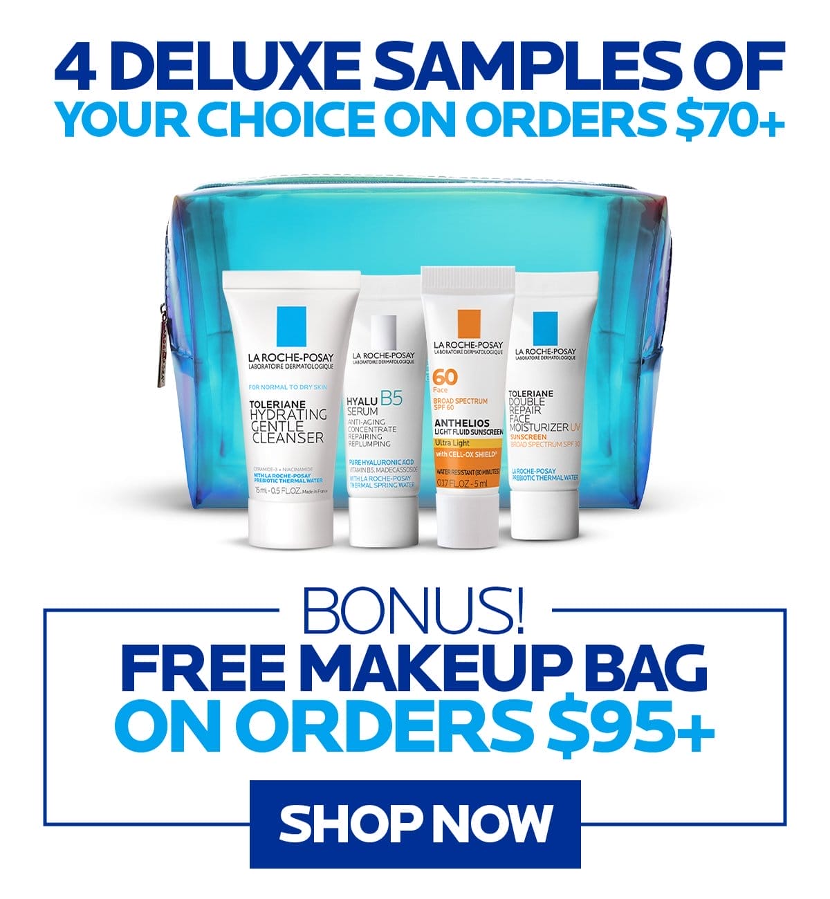 SPEND \\$70+ & CUSTOMIZE YOUR DELUXE SAMPLE KIT | SPEND \\$95+ & GET A FREE MAKEUP BAG | SHOP NOW