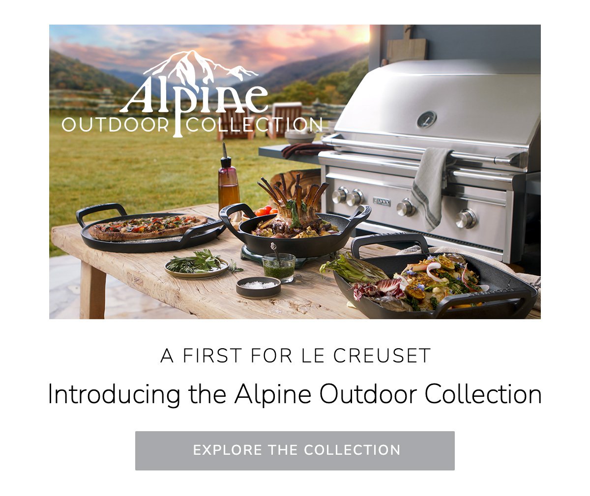 A first for Le Creuset - Introducing the Alpine Outdoor Collection