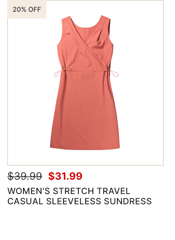 Women's Stretch Travel Casual Sleeveless Sundress