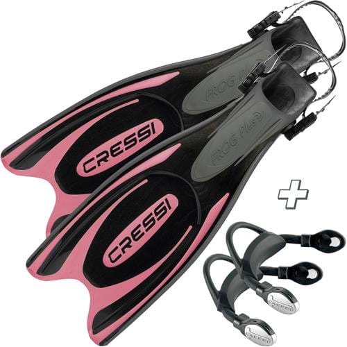 Cressi Frog-Plus Fins with Bungee Straps